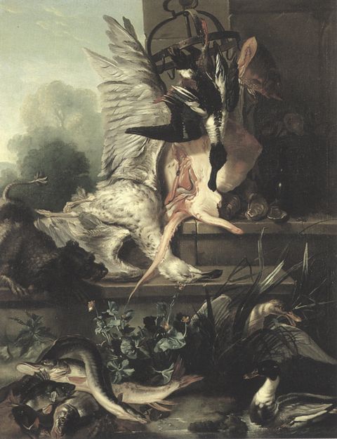 Sotheby's — Entourage de Jean-Baptiste Oudry. Nature morte au gibier et poissons — insieme